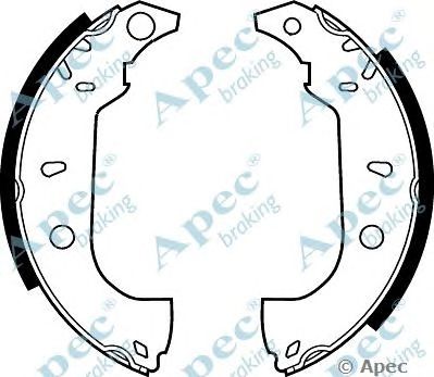 APEC BRAKING shu460 -  Комплект тормозных колодок